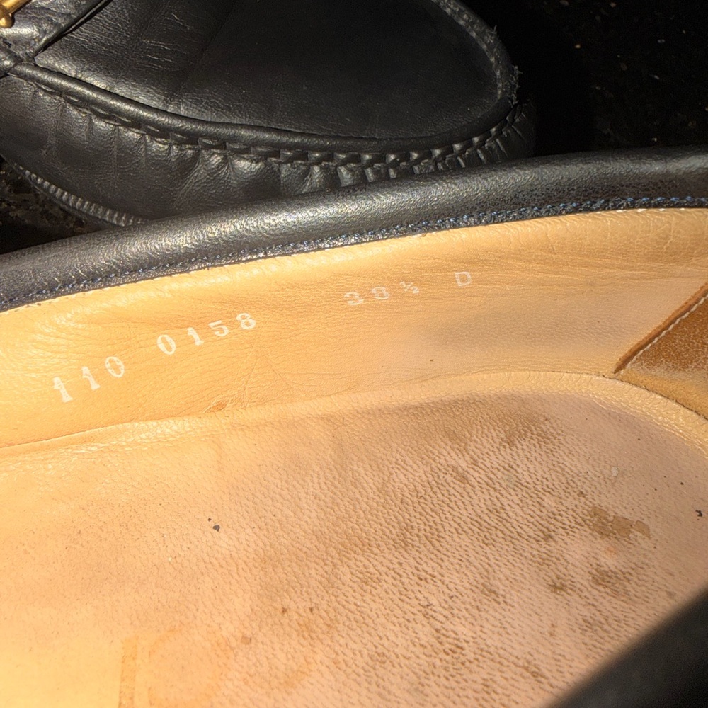GUCCI Horsebit Moccasin Loafers 110 0158 in Black size 38 1/2 - Picture 16 of 16